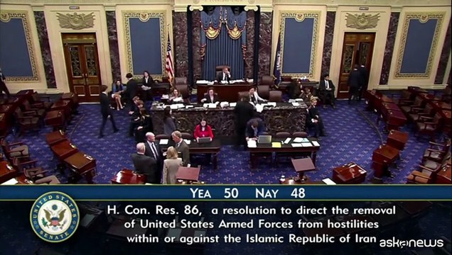 Usa, voto del Senato per limitare i poteri di guerra, Trump furioso