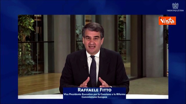 Fitto all'Assemblea Farmindustria: Farmaceutica è strategica per autonomia Ue