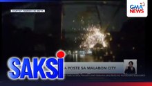 Kidlat, tumama sa poste sa Malabon City | Saksi