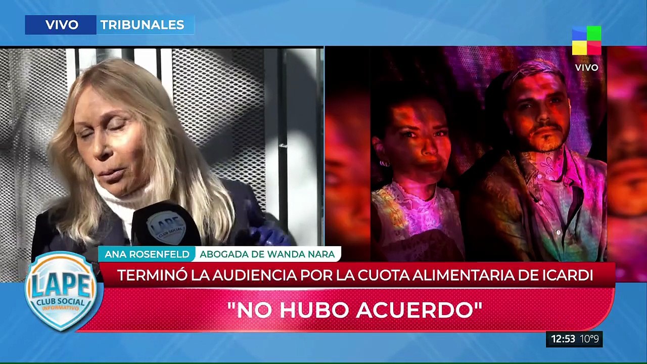 Ana Rosenfeld habló de la audiencia entre Wanda Nara y Muaro Icardi por la cuota alimentaria