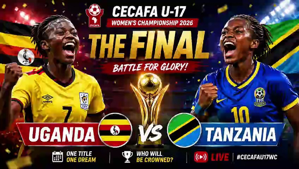 Uganda vs Tanzania 3-0 CECAFA U17 Women's Championship final 2026 Highlights