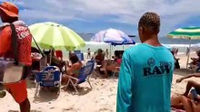 Copacabana Beach Rio de Janeiro A Cloudy Day Brazil