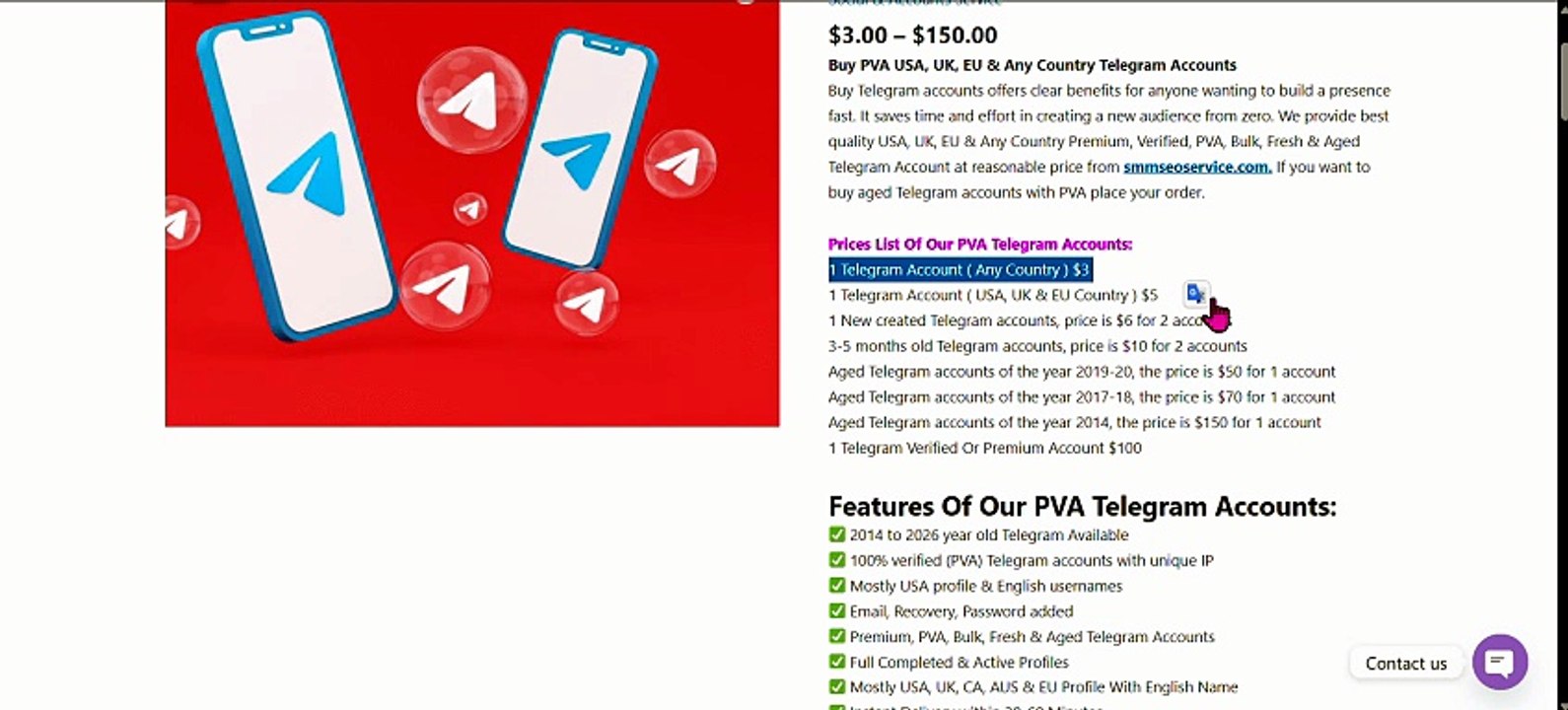 Top 10 Best Sites to Buy Telegram Accounts (PVA & Aged)