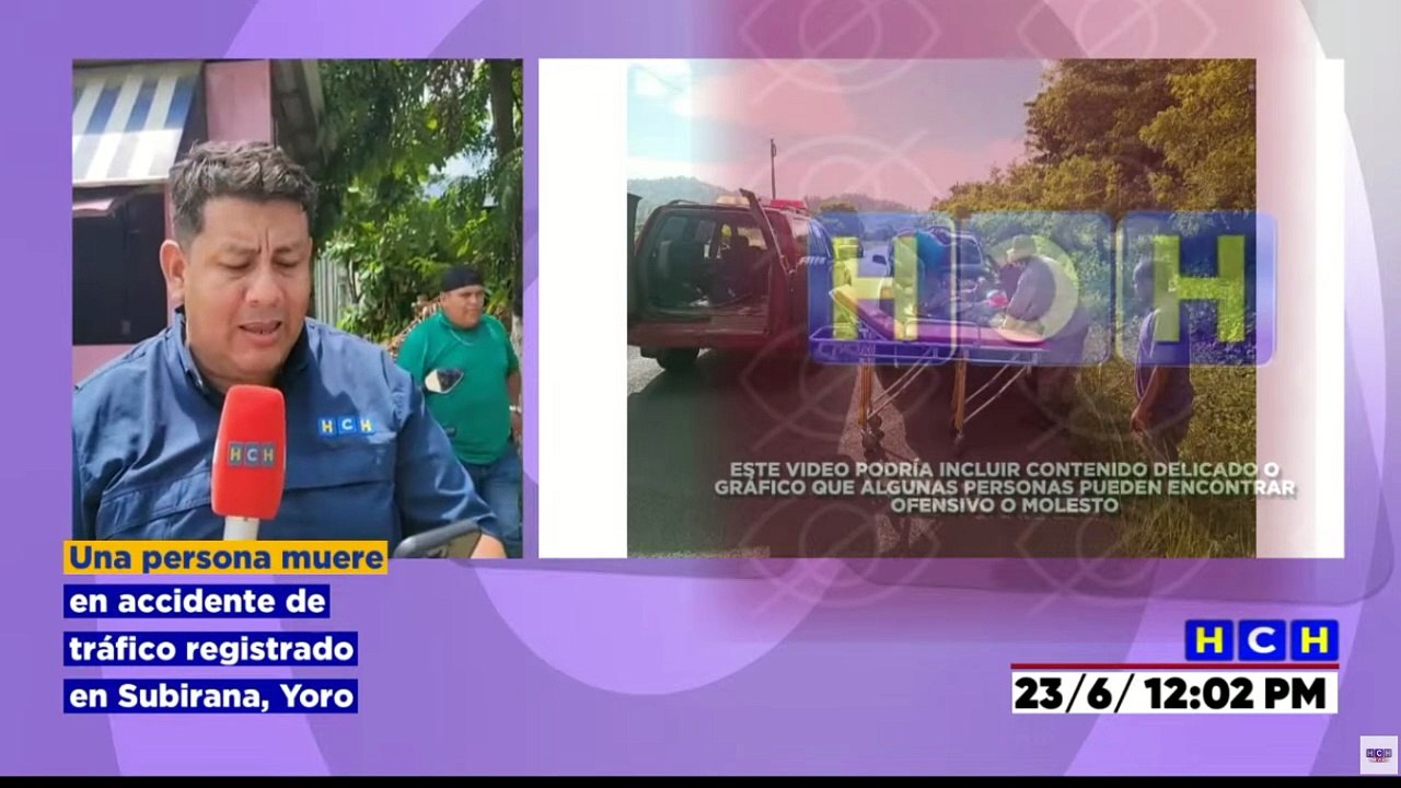 ¡Más tragedias en moto! Una persona sin vida, tras brutal choque en Subirana, Yoro