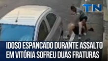 Idoso espancado durante assalto em Vitória sofreu duas fraturas