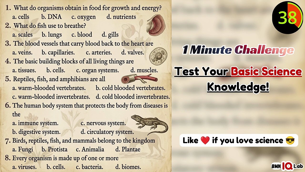 #ScienceQuiz 🧬📝 Test Your Basic Science Knowledge! 🔬
