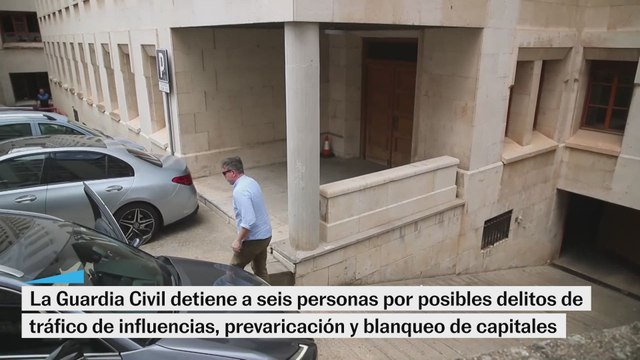 Las detenciones se dan por posibles delitos de tráfico de influencias, prevaricación y blanqueo de capitales