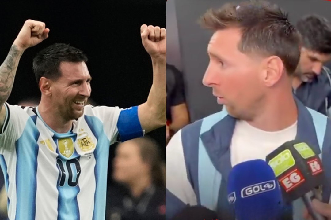 Messi jokes he may never leave mixed zone after Austria match