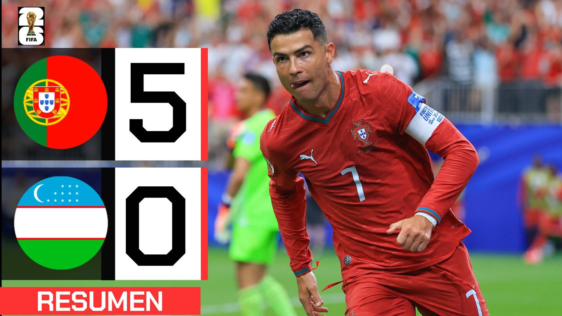 Portugal 5-0 Uzbekistán | Resumen Mundial 2026