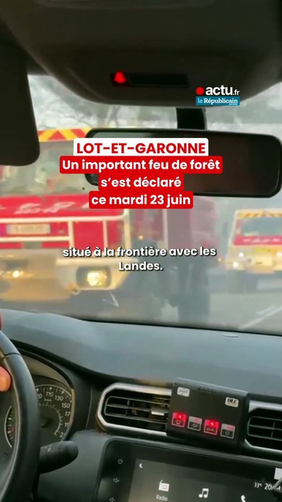 Un départ majeur de feu de forêt en Lot-et-Garonne