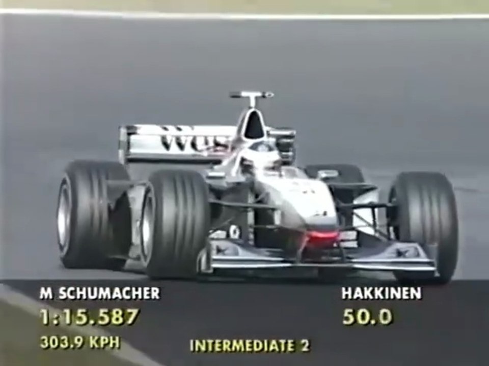 F1 – Mika Häkkinen (McLaren Mercedes V10) laps in qualifying – Japan 1998