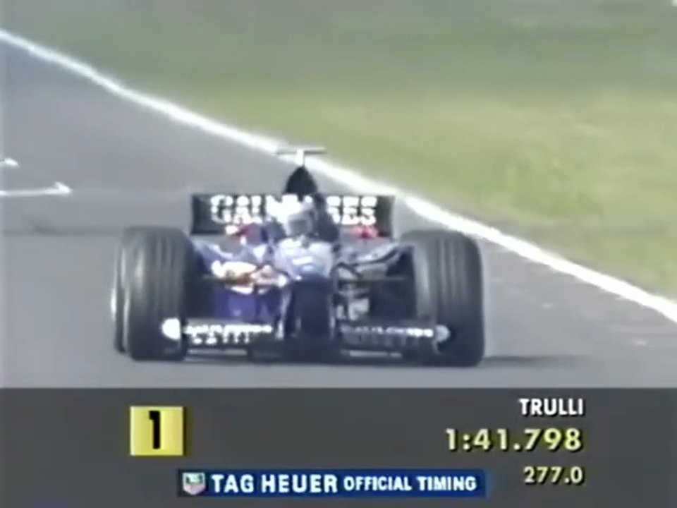 F1 – Jarno Trulli (Prost Peugeot V10) lap in qualifying – Japan 1998