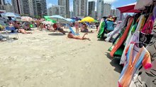 Balneário Camboriú Beach A Sunny Day in Brazil