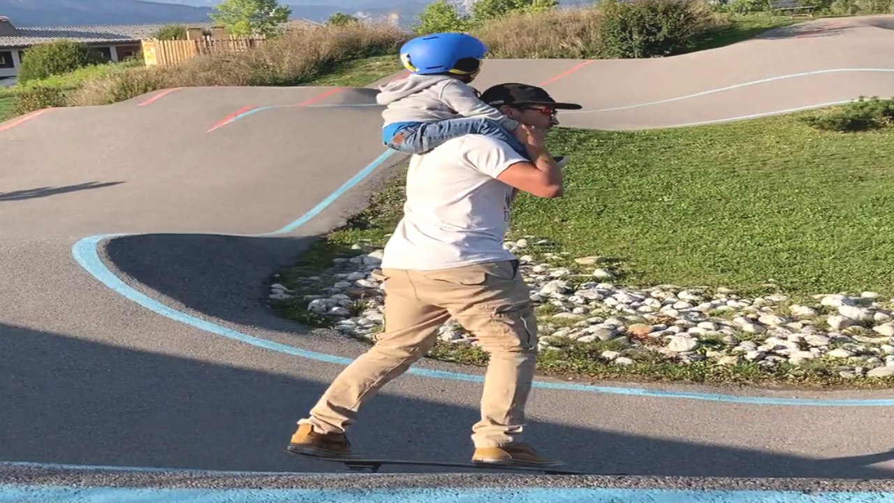 Dad and Son Hit the Ice Together