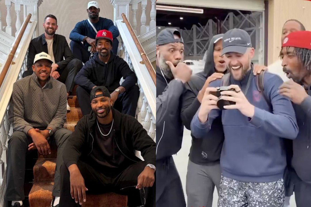 LeBron y los Cavaliers de 2016 recrean una icónica escena de The Hangover durante su reunión