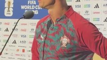 El enfado de Cristiano al escuchar por segunda vez una pregunta sobre Messi