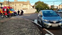 Acidente de trânsito deixa motociclista ferido no Parque Verde