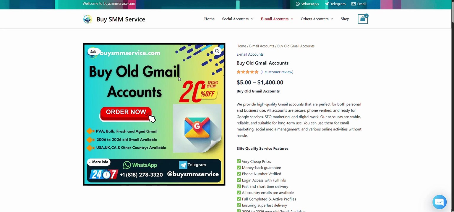 3 Best Sites to Buy Old Gmail Accounts (PVA & Aged) in 2026