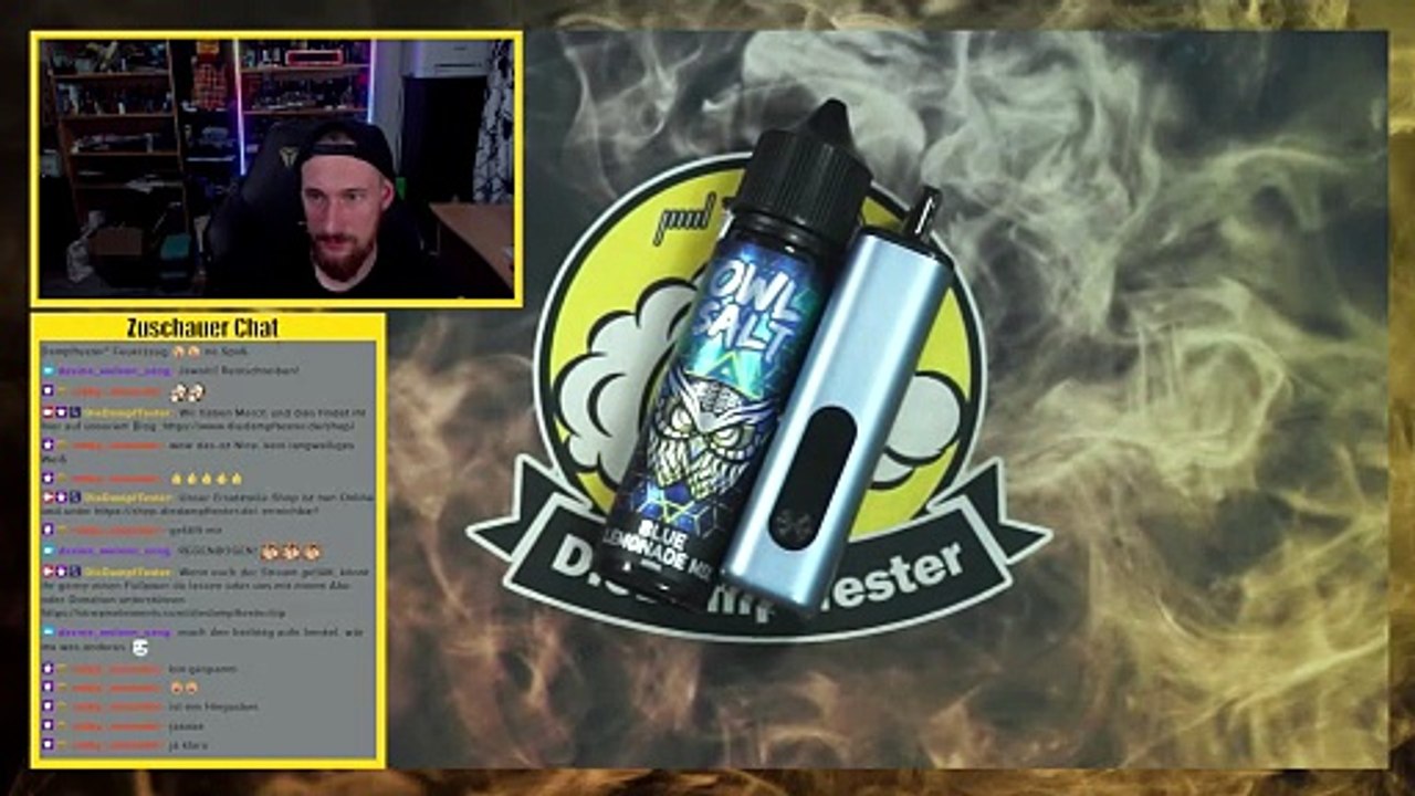 OWL Salt Blue Lemonade Mix Aroma Liquid Geschmackstest