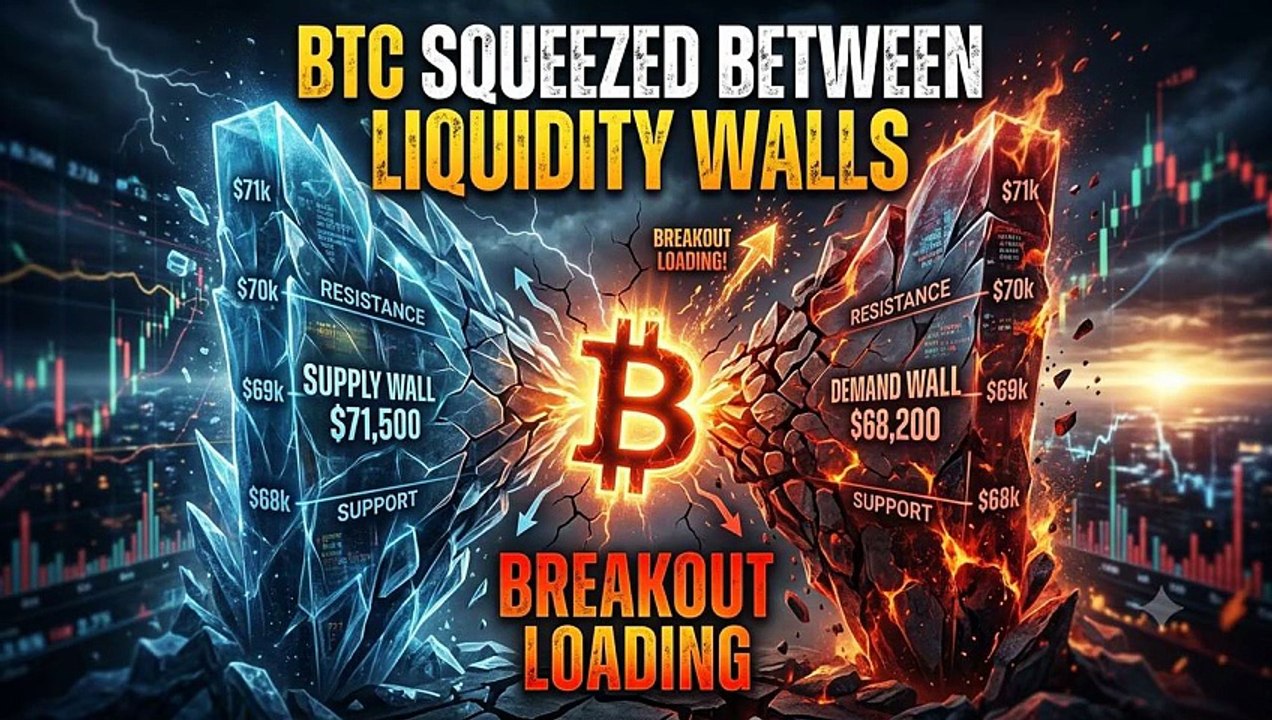 BTC Squeezed Between Liquidity Walls — Breakout Loading
