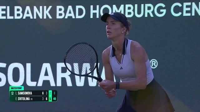 Bad Homburg - Svitolina peut voir loin