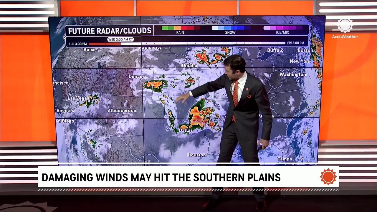 Severe storms target the southern Plains once again