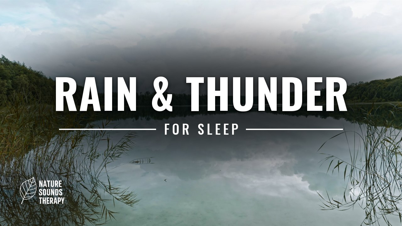 Rain & Thunder for Sleep | Storm Over a Quiet Lake