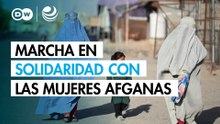 Marcha en solidaridad con las mujeres afganas