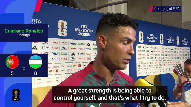 Ronaldo admits it's 'impossible to control' criticism