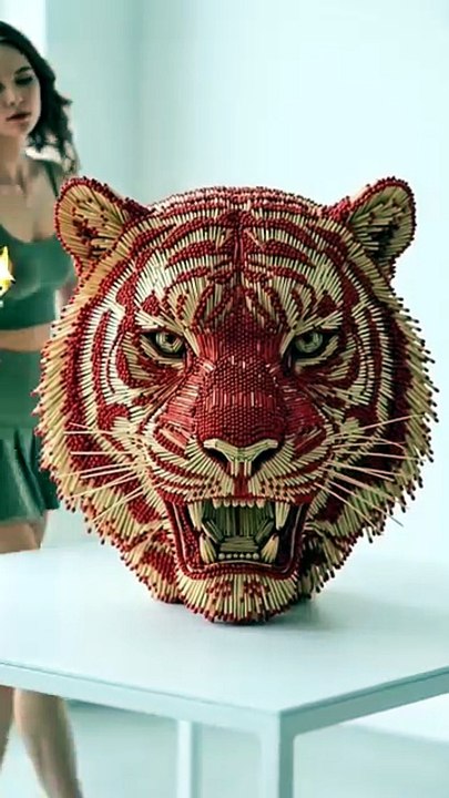 Tiger Head Matchstick