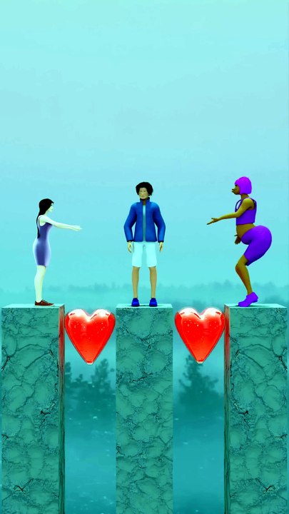 My heart is for you ( A or B . )😂 - Funny animation