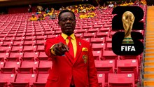 Lumumba Vea causa sensación en el Estadio Guadalajara previo al Colombia vs. Congo