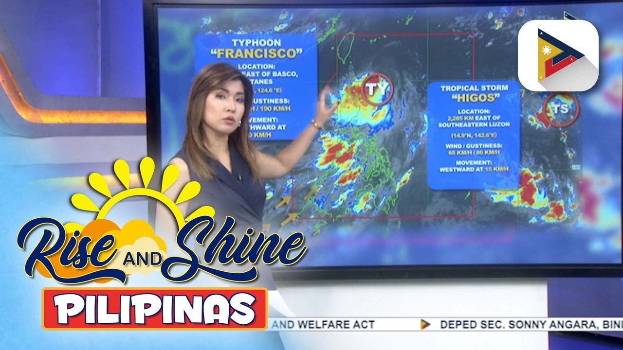 Bagyong #FranciscoPH, patuloy na humihina habang papalayo ng bansa; isa pang bagyo, namataan ng PAGASA sa labas ng PAR