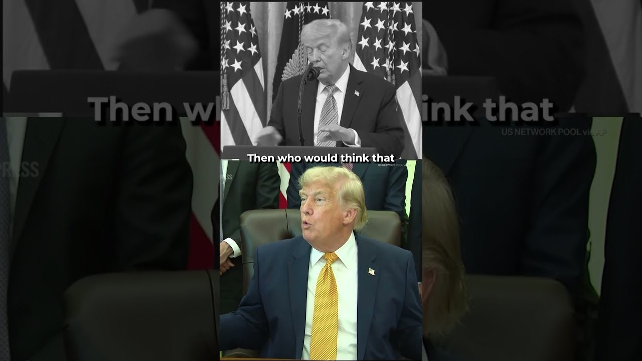 Trump alleges vandalism at Reflecting Pool: "They went in there with a knife"