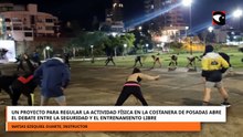 Un proyecto para regular la actividad física en la Costanera de Posadas abre el debate entre la segu