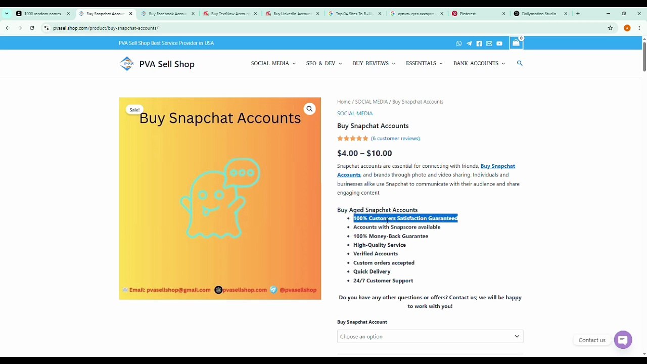 Top 4 Websites to Buy Bulk SnapChat Accounts Safely