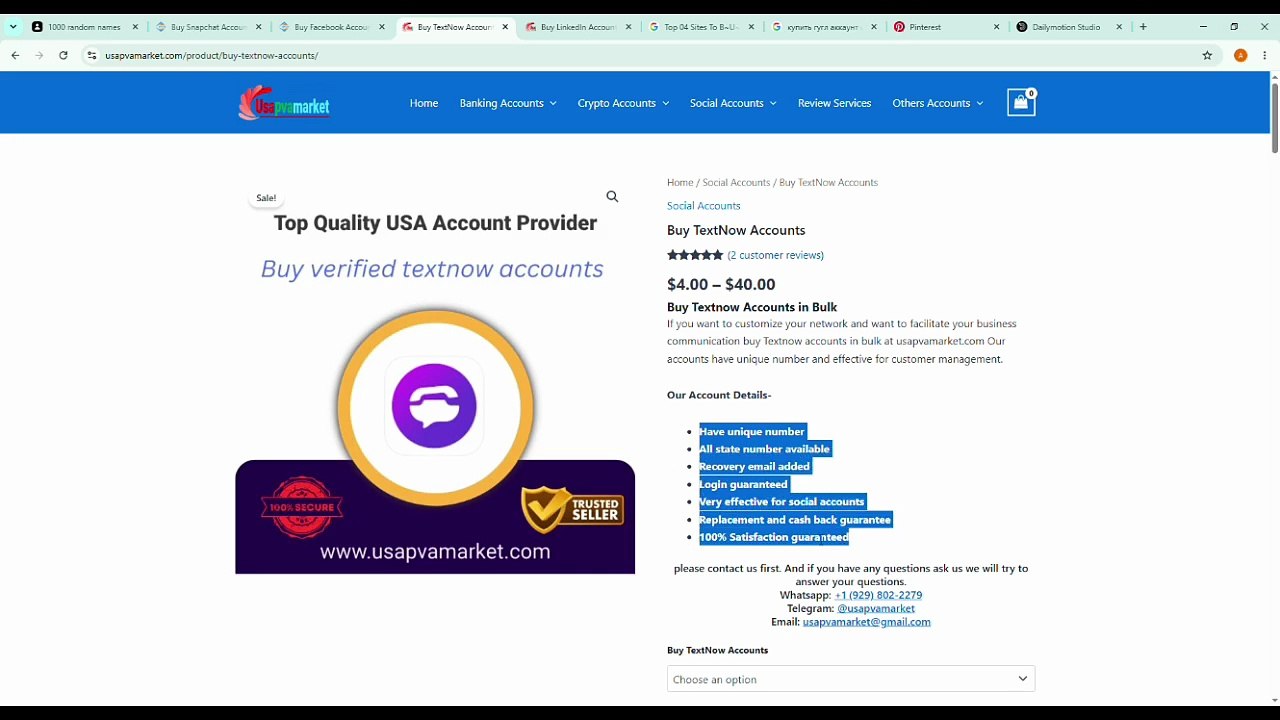 4 Trusted Platforms to Buy New TextNow Accounts in Minutes