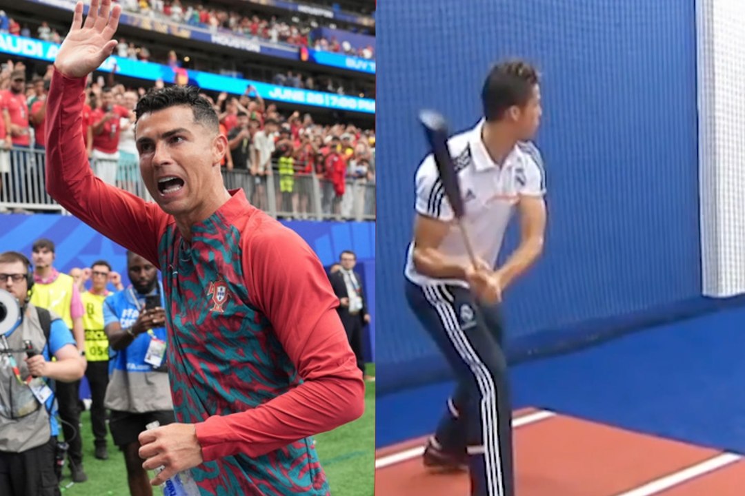 Un antiguo video de Cristiano Ronaldo bateando reabre el debate entre fútbol y béisbol