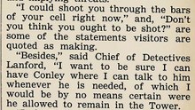 Sunday, 1st June 1913 Conley is Removed from Fulton Tower at His Own Request