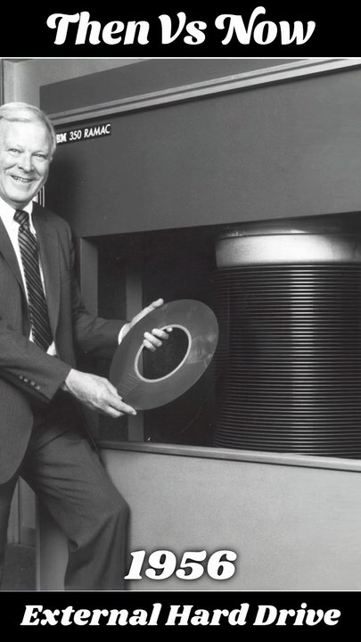 The First External Hard Drive Vs Now