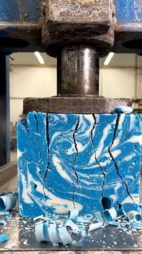 🧼 Soap Brick Under Hydraulic Press ASMR | Extreme Compression & Satisfying Crushing