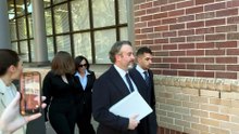 Ashlyn Nassif, the daughter of fugitive property developer Jean Nassif, leaves Burwood Local Court