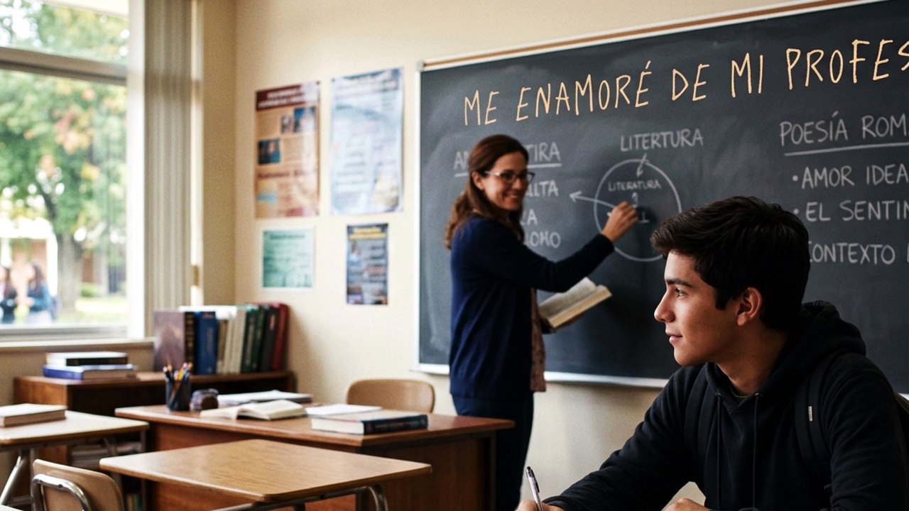 📚❤️ ME ENAMORÉ DE MI PROFESORA 🍎🥀 🥀🍎❤️