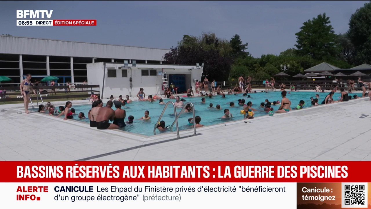 Canicule: des mairies privilégient les habitants de la commune pour l'accès aux piscines municipales