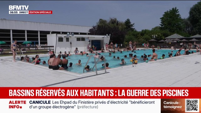 Canicule: des mairies privilégient les habitants de la commune pour l'accès aux piscines municipales