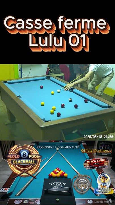 Casse ferme Lulu 01  #8ball #8pool #blackball #billard #ultimatepool #pourtoi #fyp #fluxshorts #reels