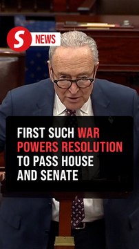 US Senate votes to halt Iran war in latest rebuke of Trump