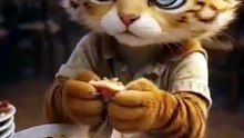 Jab Chhota Tiger Apne Innocent Style Me Plate Lekar Shop Me Help Karta Hai 🐯🍽️✨