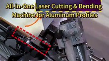 All-in-One Laser Cutting & Bending Machine for Aluminum Profiles  #igu #insulatingglass #aluminum