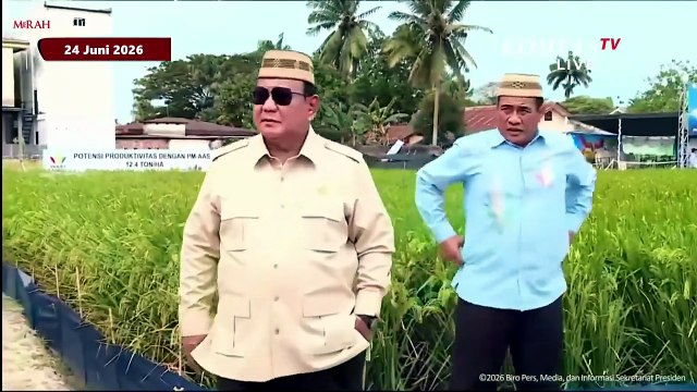 Prabowo Optimistis Indonesia Jadi Lumbung Padi Dunia, Produktivitas Panen Naik 100 Persen